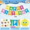 Summer Birthday Party Decorations with Balloons, Banner, Toppers, Foil Balloons, and Beach Balls